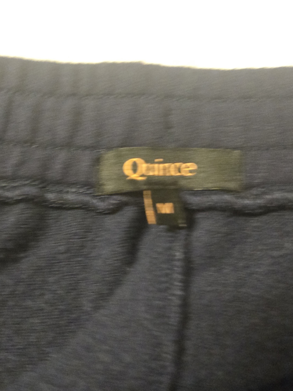 Quince Supersoft Fleece Joggers Navy Blue Size M - Picture 3 of 5